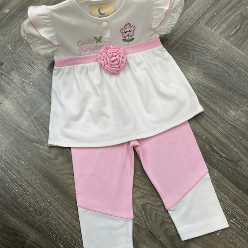 KIVIA-2025 BỘ ÁO HOA HỒNG & QUẦN LEGGING