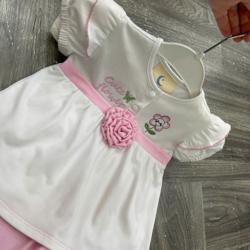 KIVIA-2025 BỘ ÁO HOA HỒNG & QUẦN LEGGING