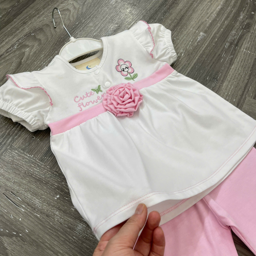 KIVIA-2025 BỘ ÁO HOA HỒNG & QUẦN LEGGING