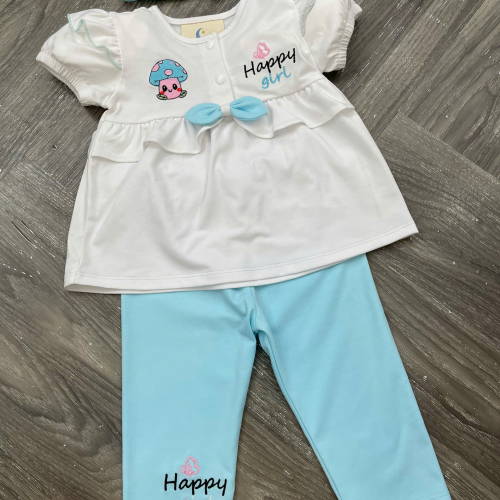 KIVIA-2026 BỘ HAPPY GIRL (Áo + Quần Legging + Băng Đô)